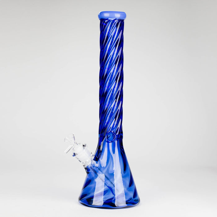 Genie | 16" 9mm Twist Glass Beaker Bong [HH1125] | Jupiter Grass