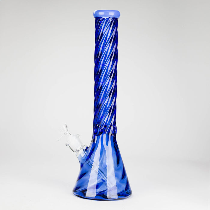 Genie | 16" 9mm Twist Glass Beaker Bong [HH1125] | Jupiter Grass