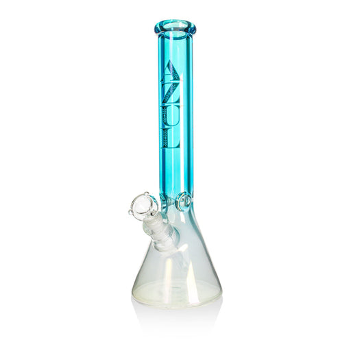 16" 9mm Blue Beaker Bong with Bowl and Downstem | Jupiter Grass