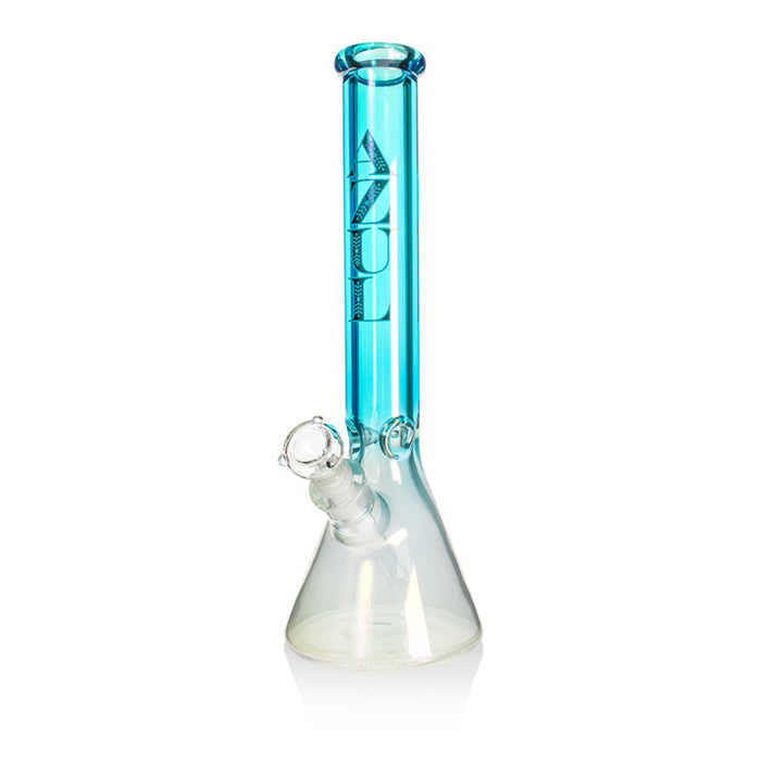 16" 9mm Blue Beaker Bong with Bowl and Downstem | Jupiter Grass