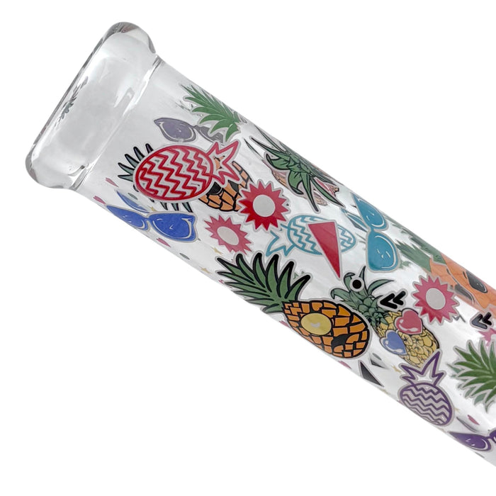 14" Glass Beaker Bong – 7mm Thick with Sticker Art Designs | Jupiter Grass