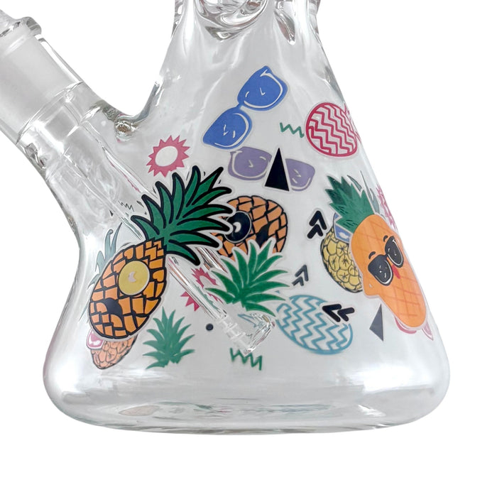 14" Glass Beaker Bong – 7mm Thick with Sticker Art Designs | Jupiter Grass