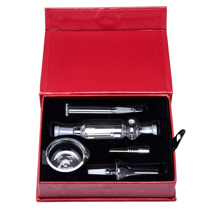 Nectar Collector Kit With Glass And Titanium Nail + Nectar Pipe | Jupiter Grass