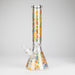 14″ 7mm Glass Beaker Bong with Assorted Flower Design & Ice Catcher | Jupiter Grass