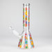 10″ Flower Design Glass Beaker Bong | Jupiter Grass
