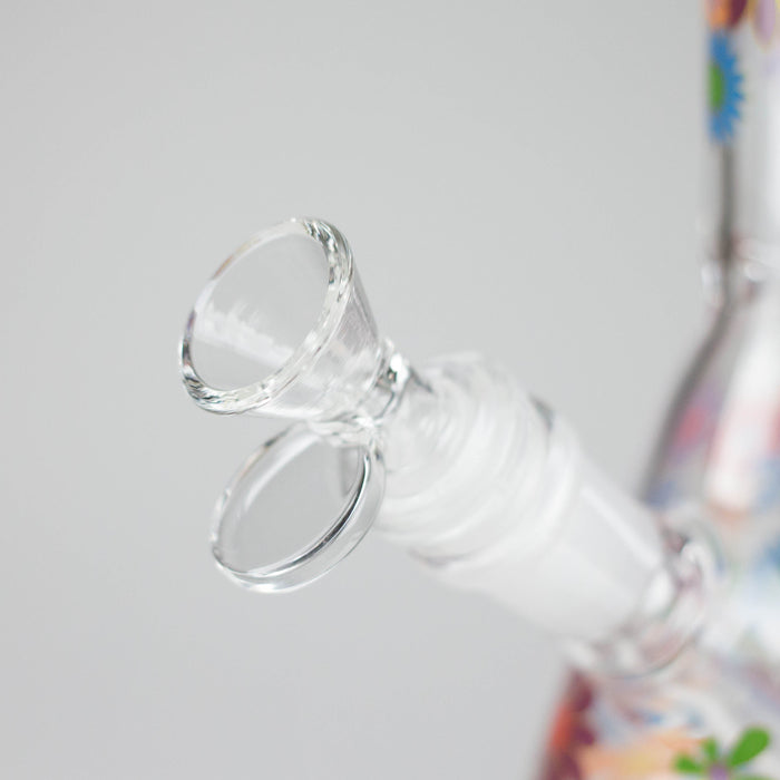 10″ Flower Design Glass Beaker Bong | Jupiter Grass