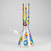 10″ Smile Flower Design Glass Beaker Bong | Jupiter Grass