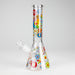 10″ Smile Flower Design Glass Beaker Bong | Jupiter Grass