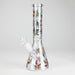 10" Leaves Design Glass Beaker Bong | Jupiter Grass