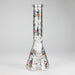 10" Leaves Design Glass Beaker Bong | Jupiter Grass