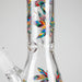 10" Leaves Design Glass Beaker Bong | Jupiter Grass