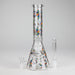 10" Leaves Design Glass Beaker Bong | Jupiter Grass