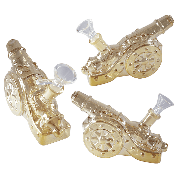 4" Artillery Design Glass Pipe Yellow