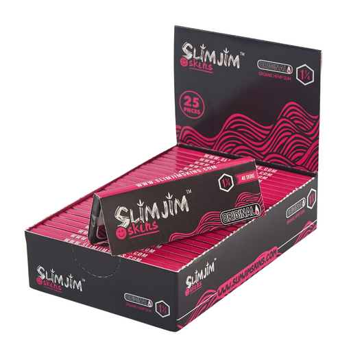 Slimjim - Original 1 1/4th Size Rolling Papers – Box of 25 Packs | Jupiter Grass