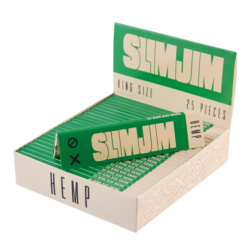 Slimjim - Hemp King Size Skins – Box of 25 Packs | Jupiter Grass