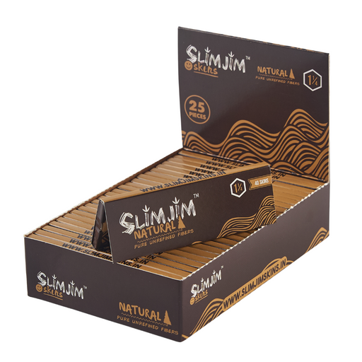 Slimjim - Natural 1 1/4th Skins Box of 25 | Jupiter Grass