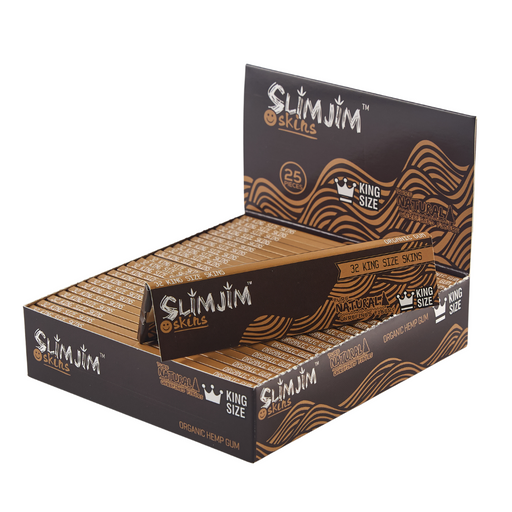 Slimjim - Natural King Size Skins Box of 25 | Jupiter Grass