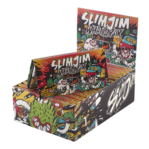 Slimjim X What The Yak - Rolling Paper + Tips & Grinder + Tray Pack (Box of 16) | Jupiter Grass