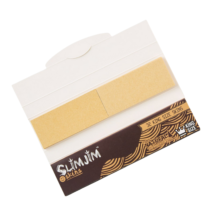 Slimjim - Natural King Size Skins + Tips (Box of 22) | Jupiter Grass