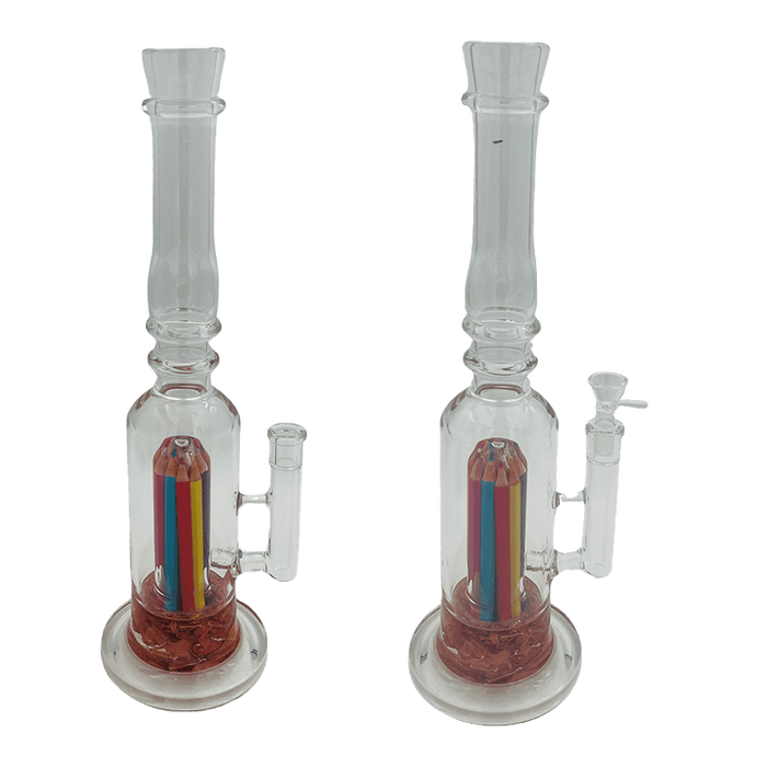 16" Assorted Center Piece Glass Waterpipe 14mm Bowl