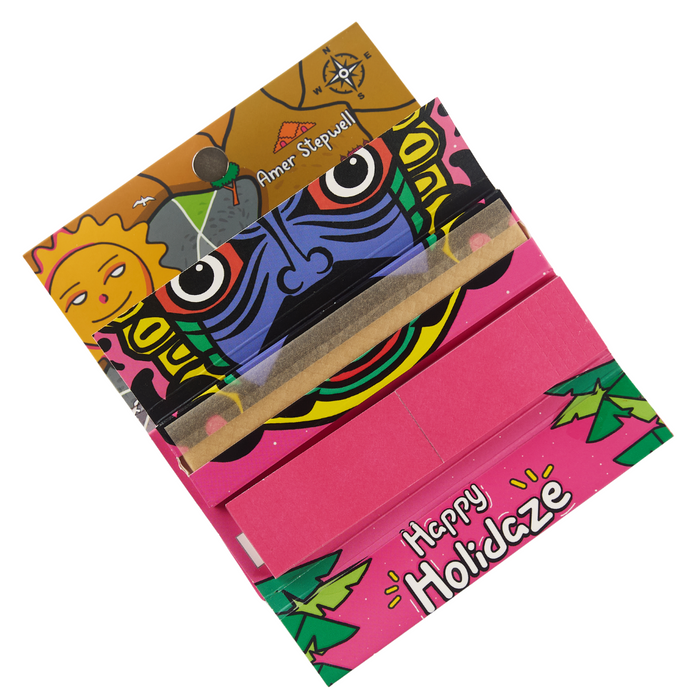 Holidaze (Ind Edition) - King Size Papers + Tips + Grinder + Tray (Box of 16) | Jupiter Grass
