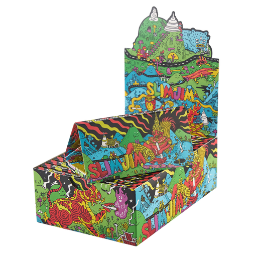 Slimjim x Jacob - King Size Papers + Grinder + Tray (Box of 16) | Jupiter Grass