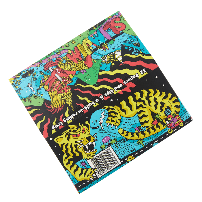 Slimjim x Jacob - King Size Papers + Grinder + Tray (Box of 16) | Jupiter Grass