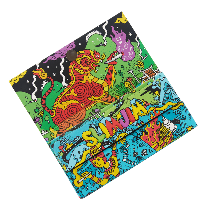 Slimjim x Jacob - King Size Papers + Grinder + Tray (Box of 16) | Jupiter Grass