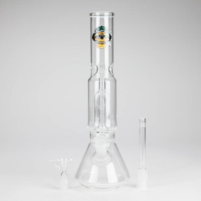 12" Beaker glass water bong with Perc [GP1968] | Jupiter Grass
