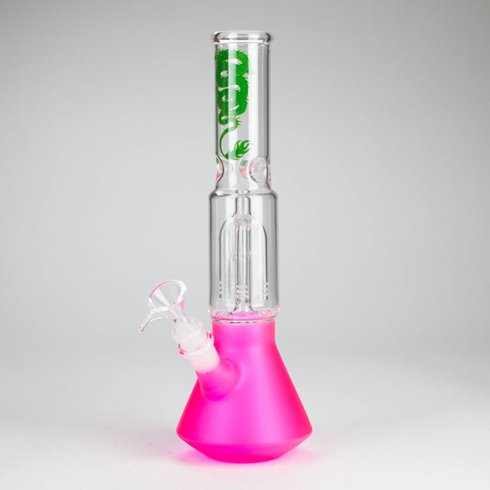 12" Beaker glass water bong with Perc [GP1968] | Jupiter Grass