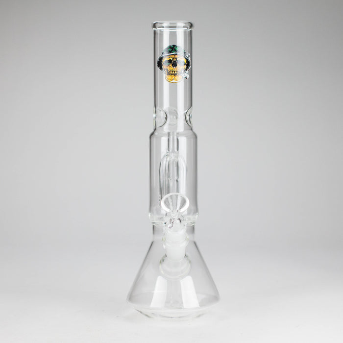 12" Beaker glass water bong with Perc [GP1968] | Jupiter Grass