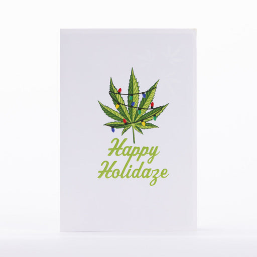 Intricate Greetings | Cannabis Leaf 3D Pop-Up Holiday Card | Jupiter Grass