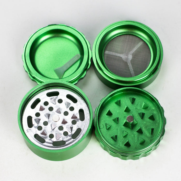 Cheech | 63mm 4-Piece CNC Aluminum Grinder with Removable Screen [GR-7] | Jupiter Grass