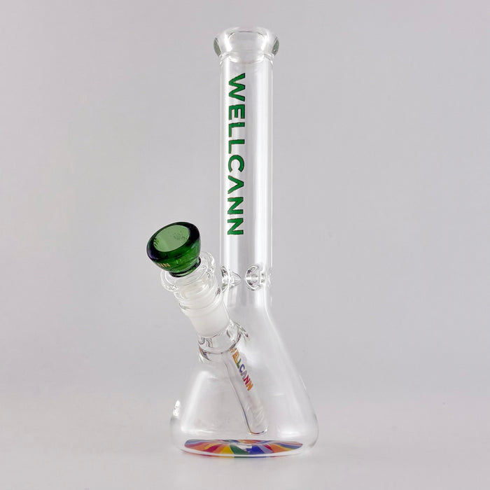 Wellcann | 10" 5mm Beaker Accent Glass Bong | Jupiter Grass