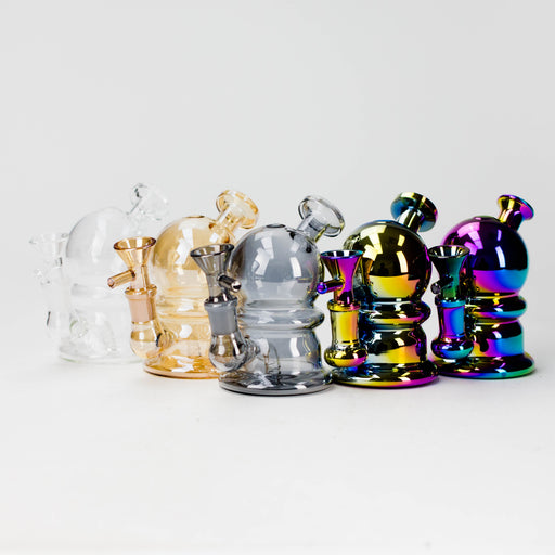 5" Solid Color Electroplate Glass Bong | Jupiter Grass