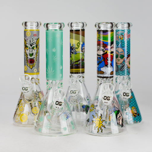 OG Original | 10″ Funky Decal Bongs (OG702) – Assorted | Jupiter Grass