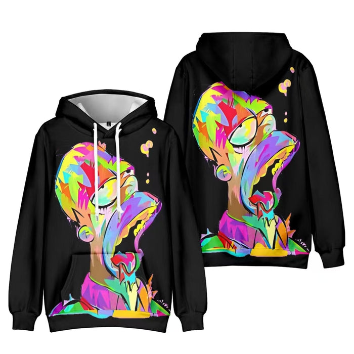 Color Splash Cartoon Hoodie | Jupiter Grass