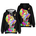 Color Splash Cartoon Hoodie | Jupiter Grass