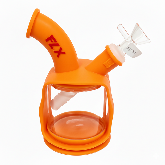 FLX | G700 - 6" Silicone Dekatron Bong | Jupiter Grass