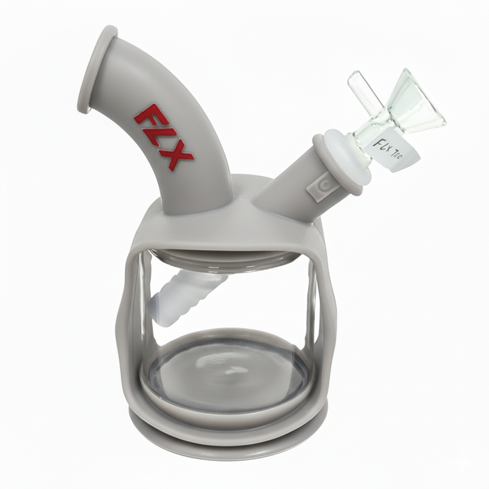 FLX | G700 - 6" Silicone Dekatron Bong | Jupiter Grass