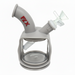 FLX | G700 - 6" Silicone Dekatron Bong | Jupiter Grass
