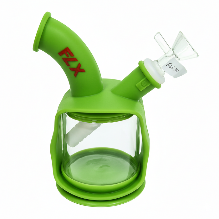 FLX | G700 - 6" Silicone Dekatron Bong | Jupiter Grass