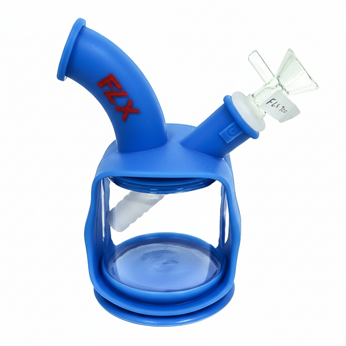 FLX | G700 - 6" Silicone Dekatron Bong | Jupiter Grass