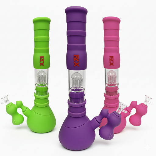 FLX | G400 – 10" Silicone Capacitor Bong | Jupiter Grass