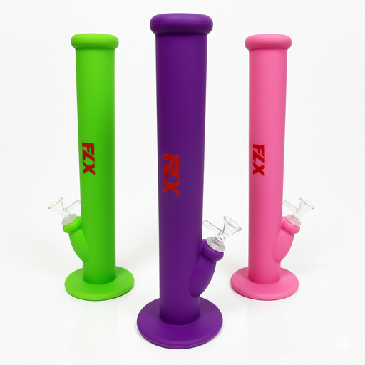 FLX | 114 – 14" Silicone Transistor Bong | Jupiter Grass