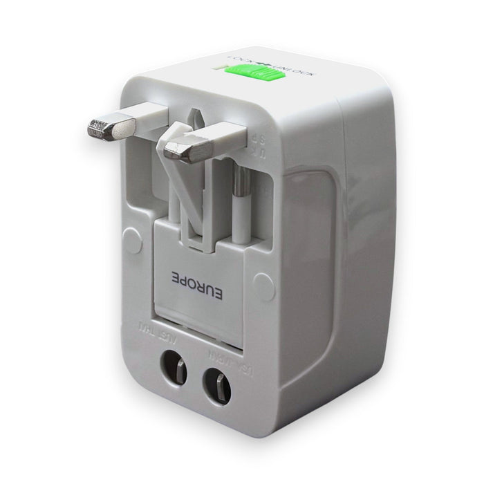 All-in-One International Travel Adapter with Surge Protection | Jupiter Grass