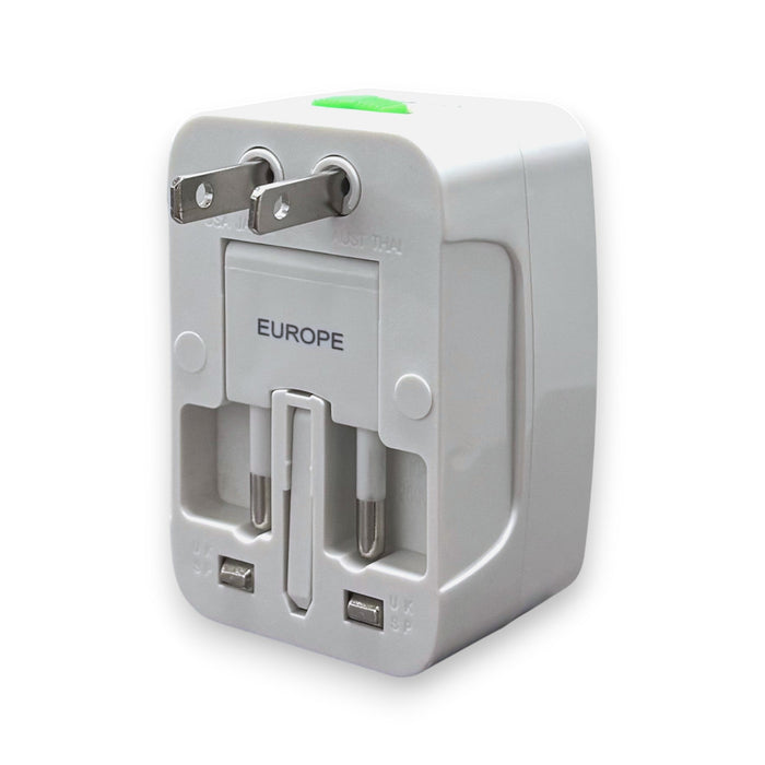 All-in-One International Travel Adapter with Surge Protection | Jupiter Grass