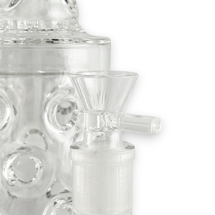 16" Straight Shooter Water Pipe with Screw Percolators - Blue