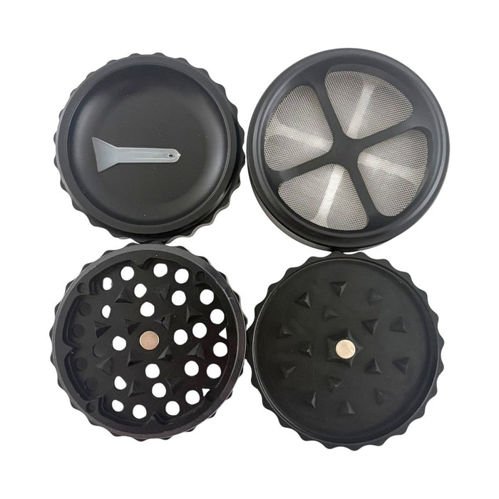 Premium 4-Piece Aluminum Herb Grinder | Jupiter Grass