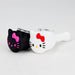 4" Kitty Design Silicon and Glass pipe | Jupiter Grass